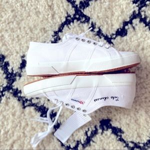 Superga ‘Take Chances’ White Sneaker